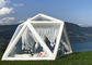 Outdoor Portable Clear Pvc Inflatable Camping Tent With Airtight Frame For Family Tours Or Camps