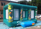 6x5 mts indoor kids jungle inflatable jumping castle with small climbing tower complying